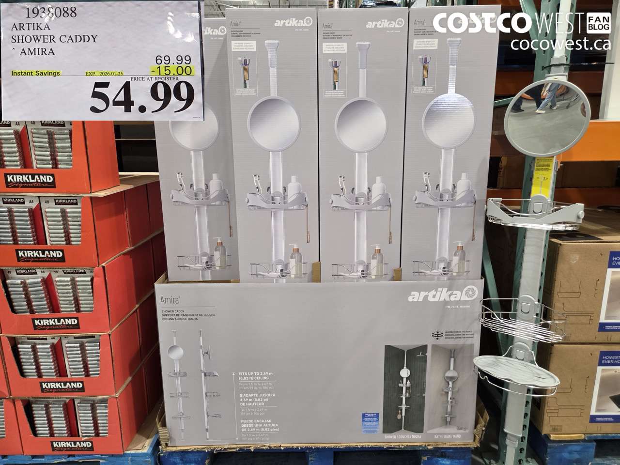 1938088 ARTIKA SHOWER CADDY AMIRA ($15.00 INSTANT SAVINGS EXPIRES ON 2026-01-25) $54.99