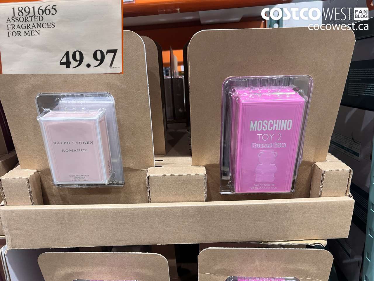 1891665 ASSORTED FRAGRANCES FOR MEN $49.97