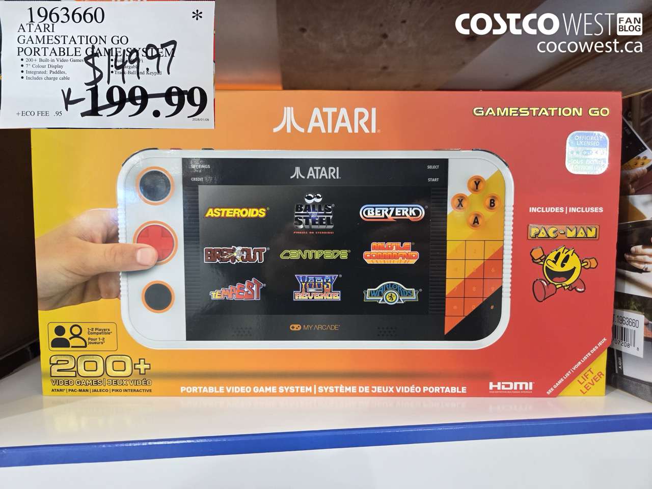 1963660 ATARI GAMESTATION GO PORTABLE GAME SYSTEM $149.97