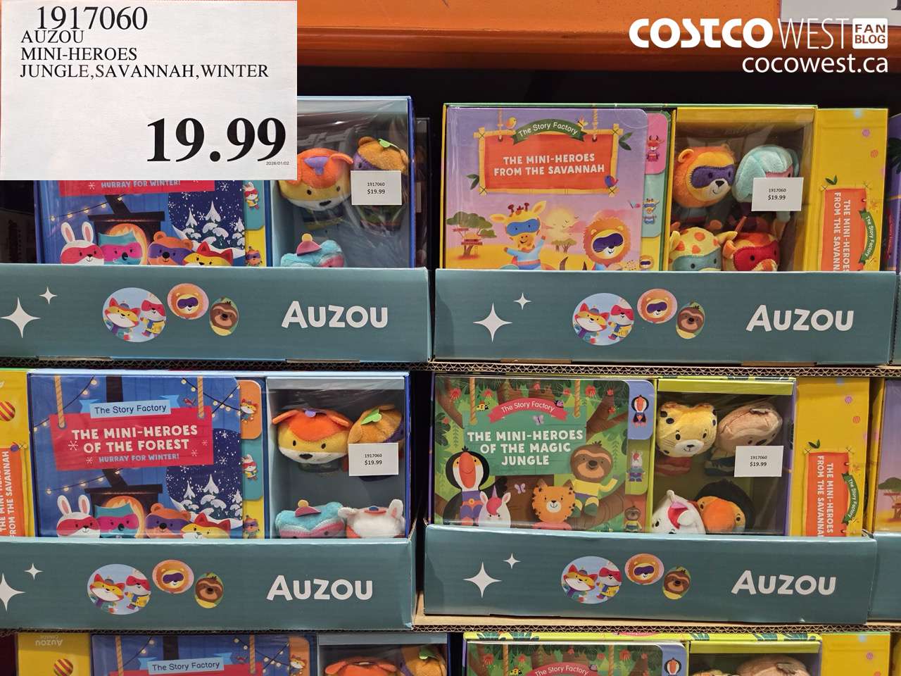 1917060 AUZOU MINI-HEROES JUNGLE, SAVANNAH, WINTER $19.99