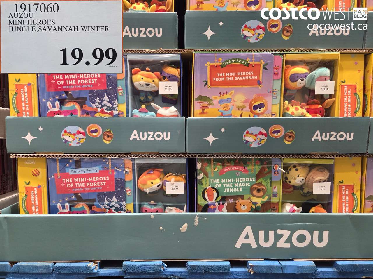1917060 AUZOU MINI-HEROES JUNGLE, SAVANNAH, WINTER $19.99