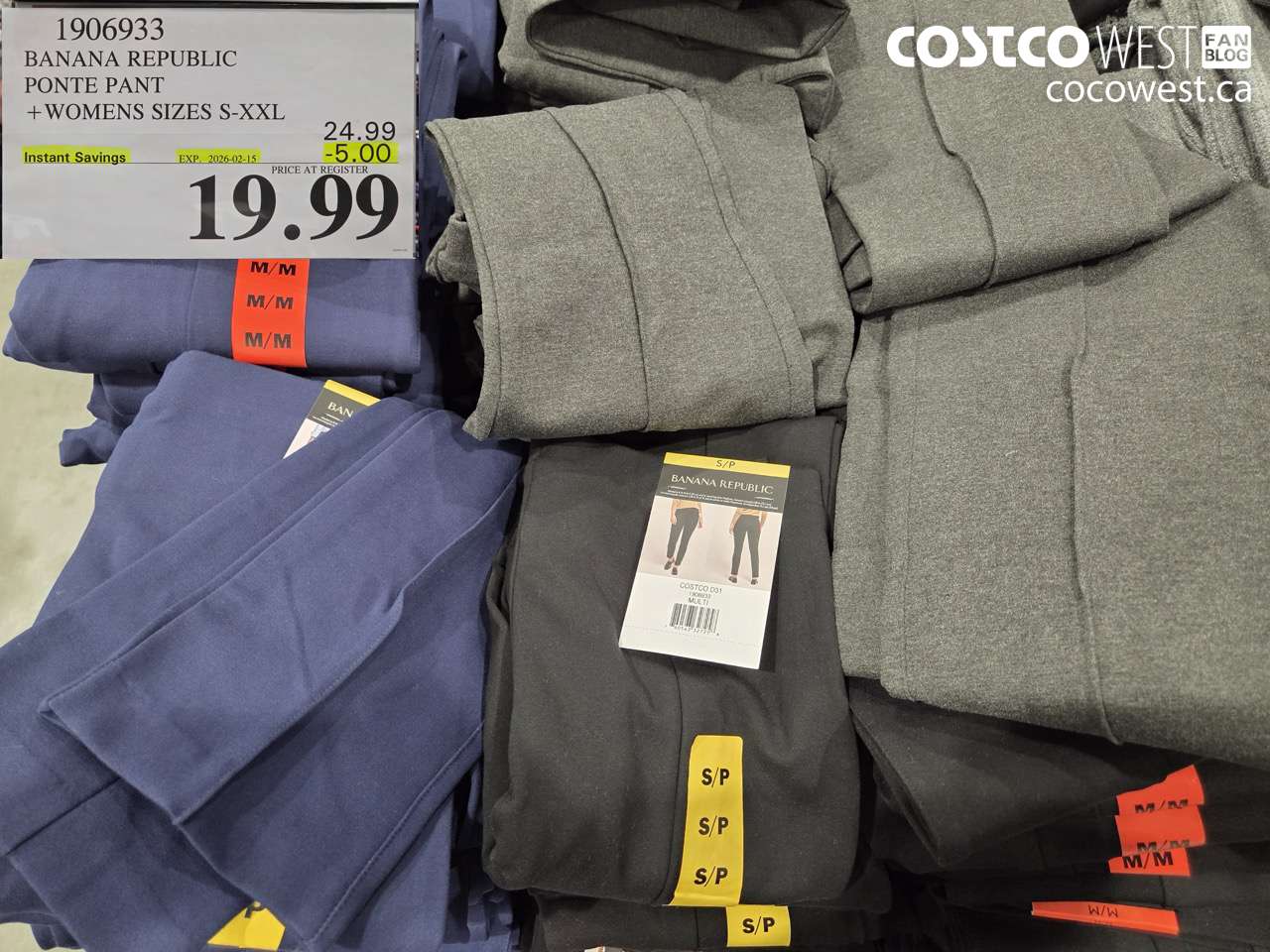 1906933 BANANA REPUBLIC PONTE PANT WOMENS SIZES S-XXL ($5.00 INSTANT SAVINGS EXPIRES ON 2026-02-15) $19.99