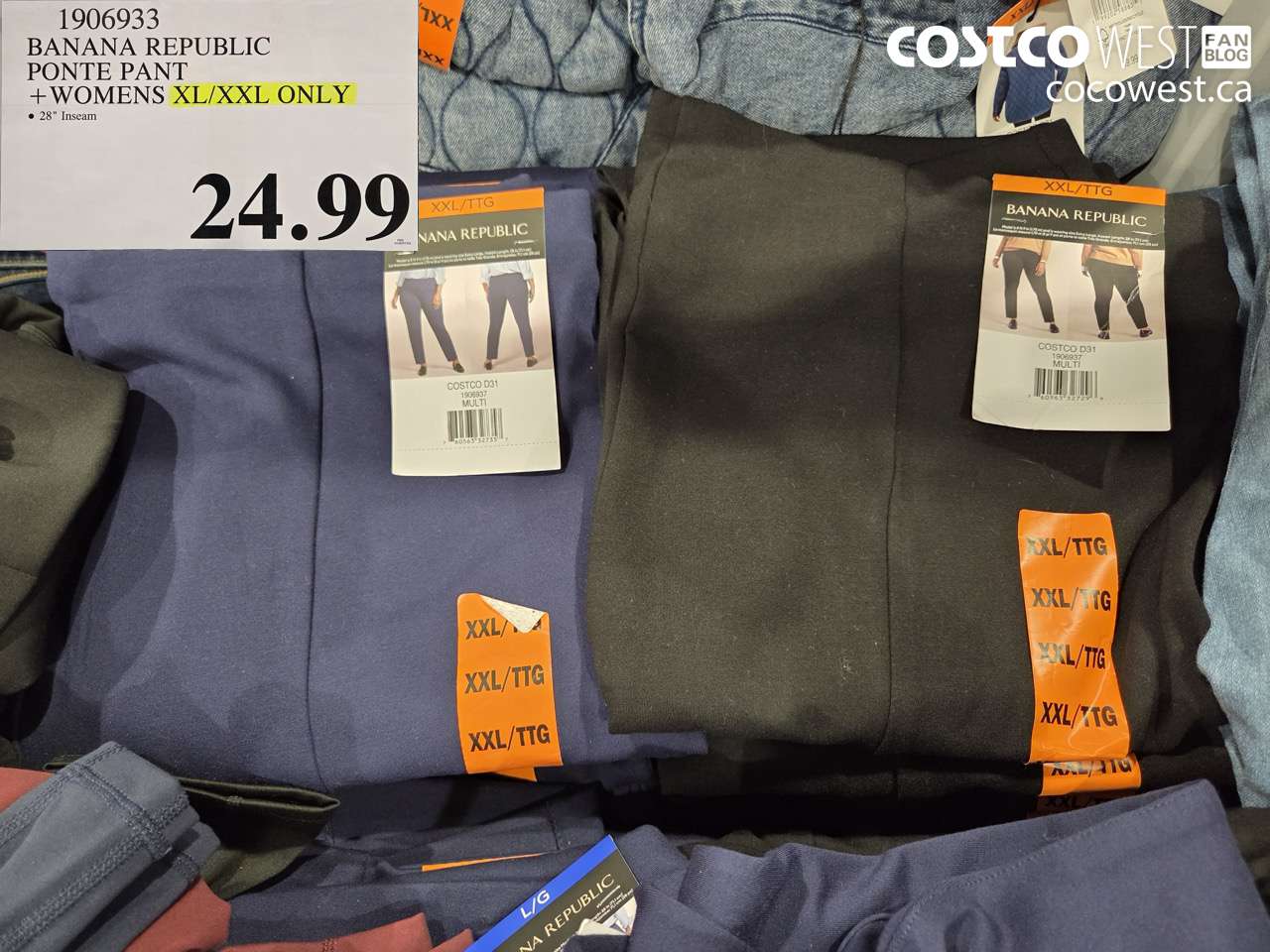 1906933 BANANA REPUBLIC PONTE PANT WOMENS SIZES XL/XXL ONLY $24.99