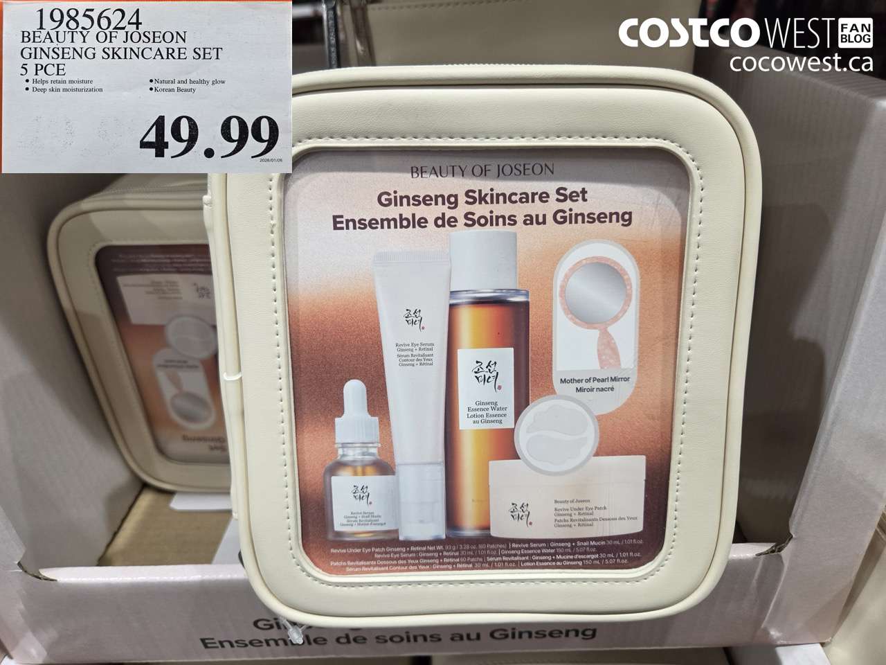 1985624 BEAUTY OF JOSEON GINSENG SKINCARE SET 5PCE $49.99