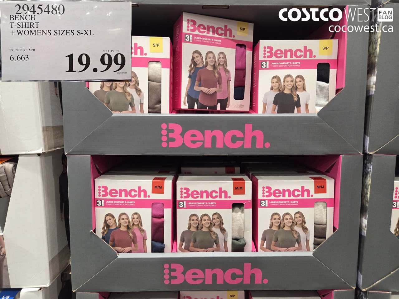 2945480 BENCH T-SHIRT WOMENS SIZES S-XL $19.99