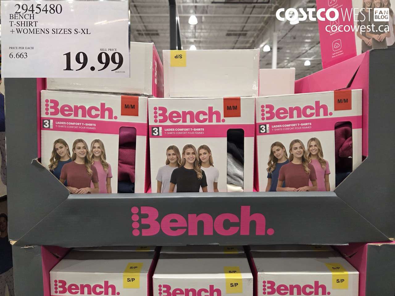 2945480 BENCH T-SHIRT WOMENS SIZES S-XL $19.99