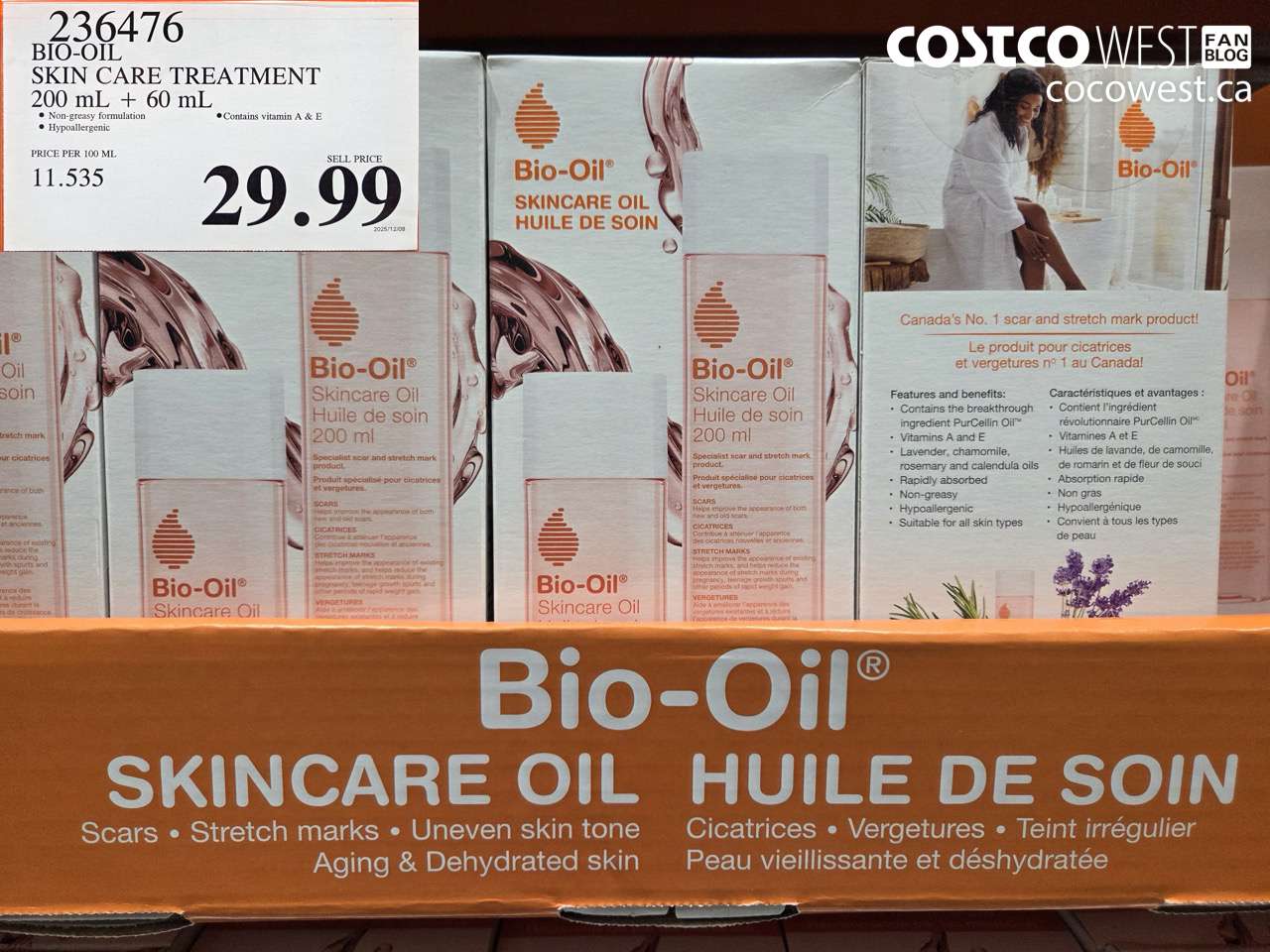 236476 BIO-OIL SKIN CARE TREATMENT 200 mL + 60 mL $29.99