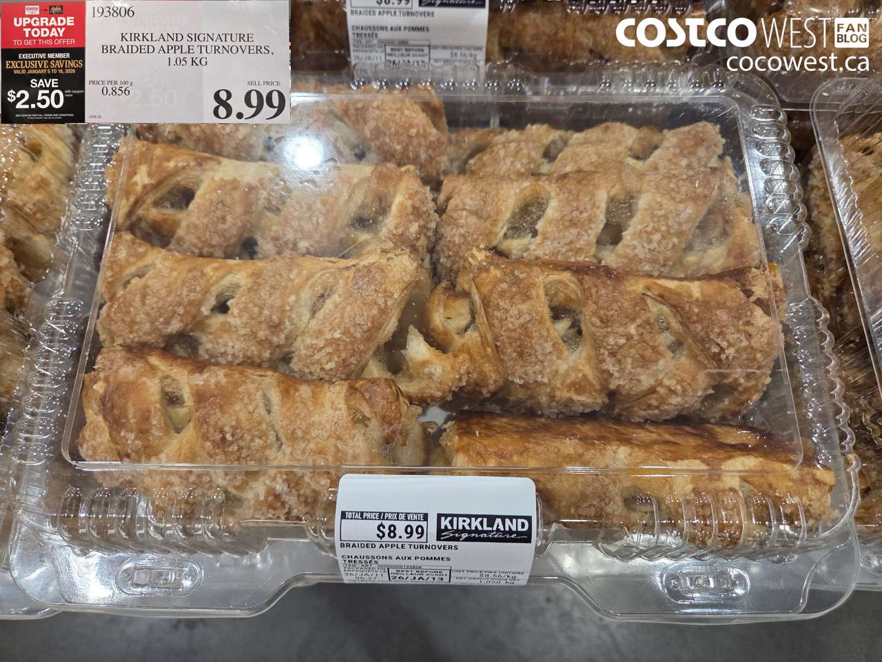 193806 BRAIDED APPLE TURNOVERS 1.050kg ($2.50 INSTANT SAVINGS EXPIRES ON 2026-01-18) $6.49
