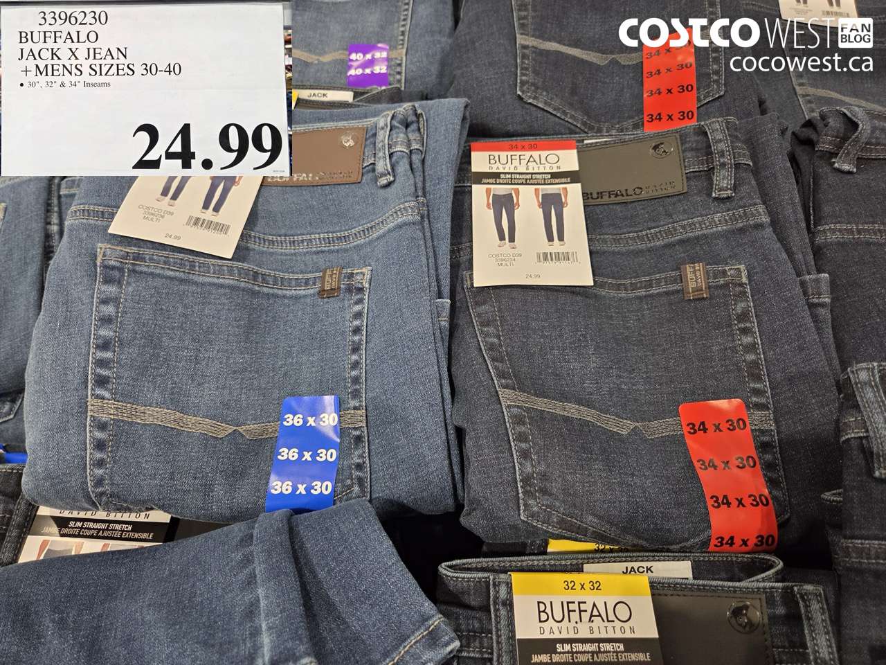 3396230 BUFFALO JACK X JEAN MENS SIZES 30-40 $24.99