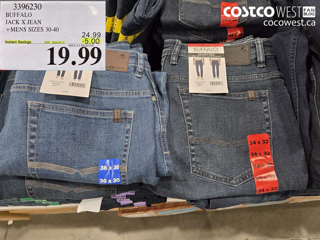 3396230 BUFFALO JACK X JEAN MENS SIZES 30-40 ($5.00 INSTANT SAVINGS EXPIRES ON 2026-02-15) $19.99