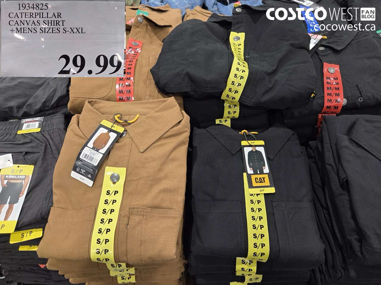 1934825 CATERPILLAR CANVAS SHIRT MENS SIZES S-XXL $29.99