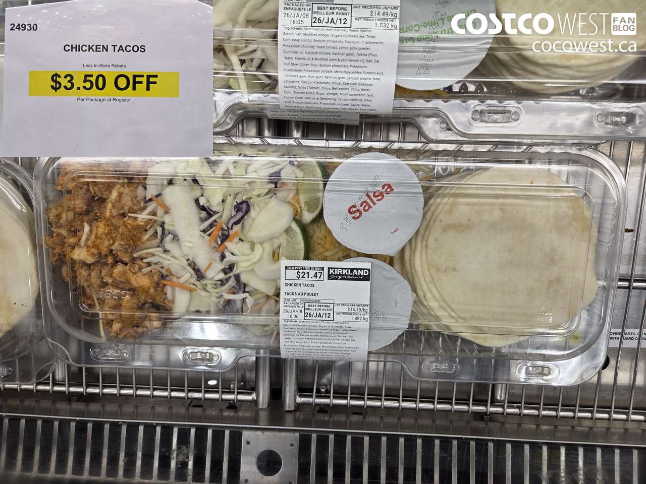 24930 CHICKEN TACOS ($3.50 INSTANT SAVINGS)