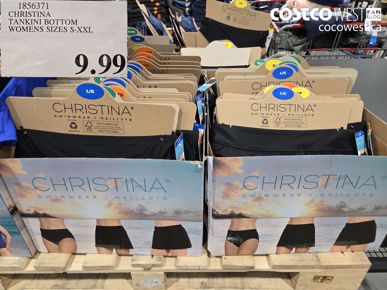 1856371 CHRISTINA TANKINI BOTTOM WOMENS SIZES S-XXL $9.99