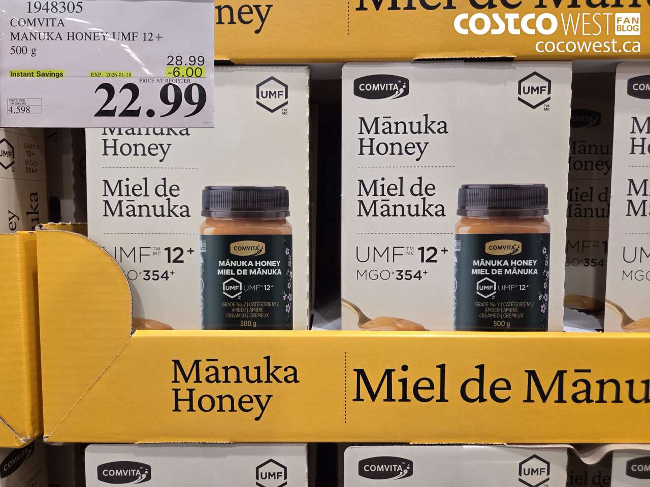 1948305 COMVITA MANUKA HONEY UMF 12+ 500 g ($6.00 INSTANT SAVINGS EXPIRES ON 2026-01-18) $22.99