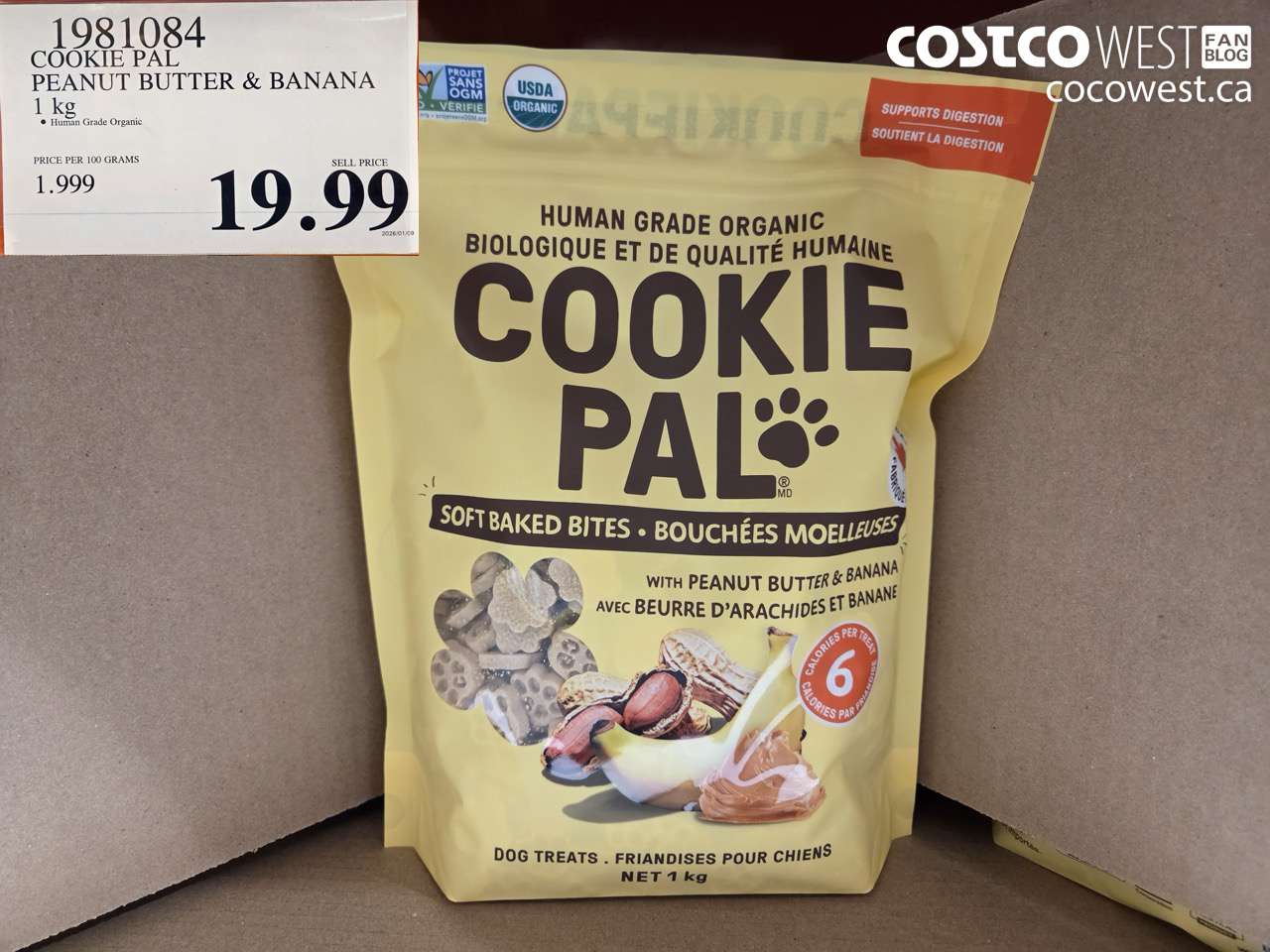 1981084 COOKIE PAL PEANUT BUTTER & BANANA 1KG $19.99