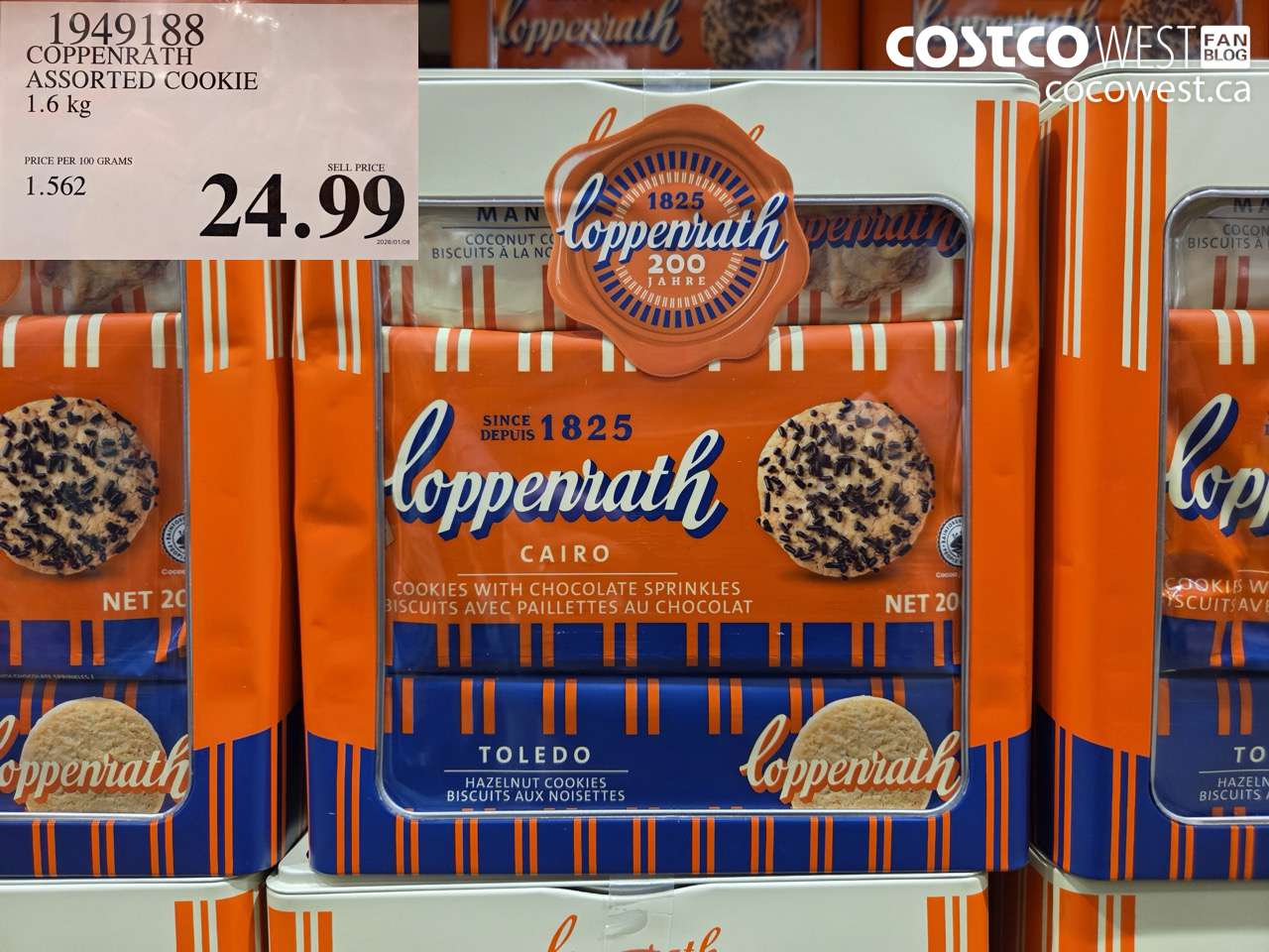 1949188 COPPENRATH ASSORTED COOKIE 1.6 kg $24.99