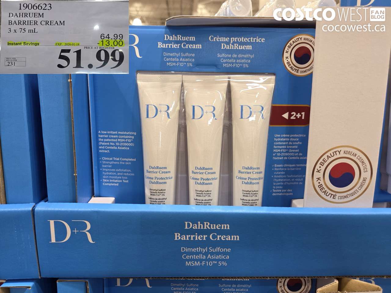 1906623 DAHRUEM BARRIER CREAM 3 X 75ML ($13.00 INSTANT SAVINGS EXPIRES ON 2026-01-18) $51.99