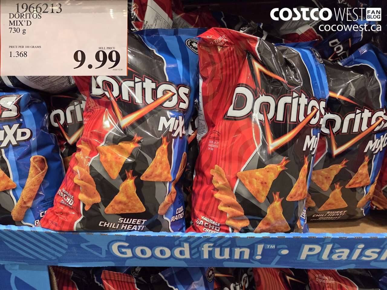 1966213 DORITOS MIX'D 730G $9.99