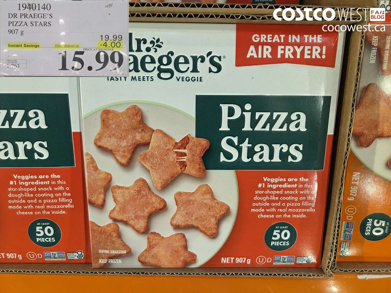 1940140 DR PRAEGE'S PIZZA STARS 907G ($4.00 INSTANT SAVINGS EXPIRES ON 2026-01-18) $15.99
