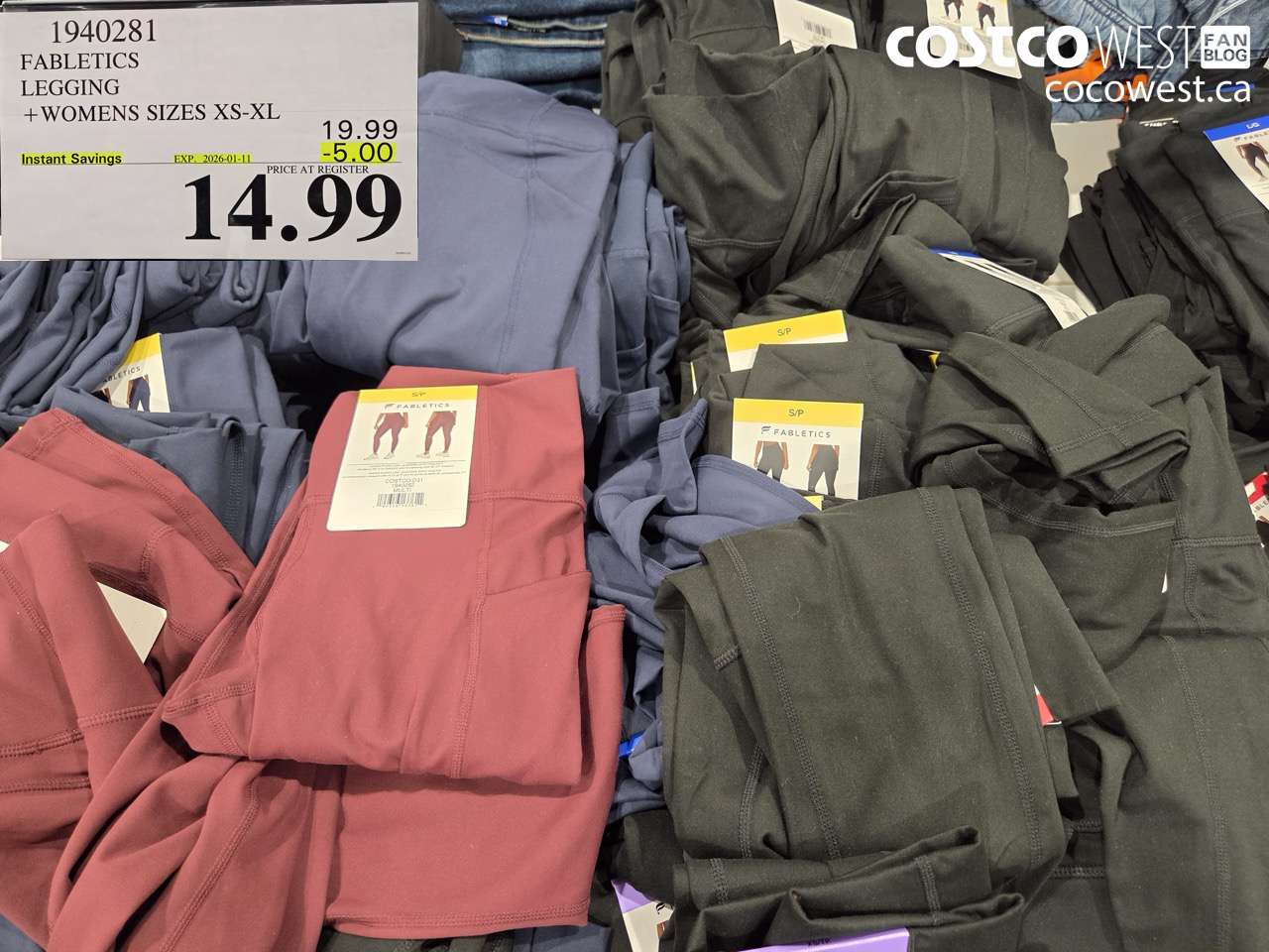 1940281 FABLETICS LEGGING WOMENS SIZES XS-XL ($5.00 INSTANT SAVINGS EXPIRES ON 2026-01-11) $14.99