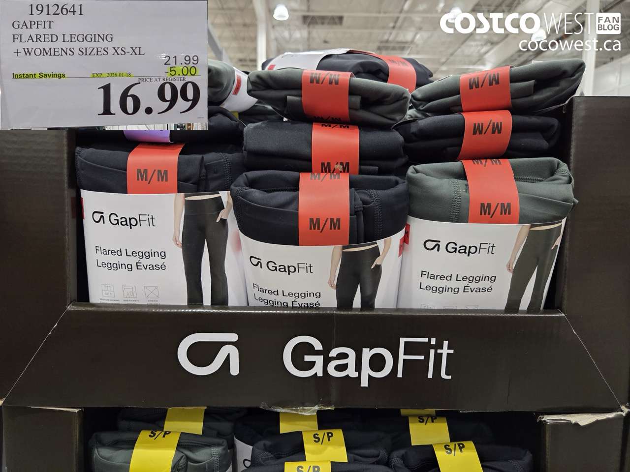 1912641 GAPFIT FLARED LEGGING WOMENS SIZES XS-XL ($5.00 INSTANT SAVINGS EXPIRES ON 2026-01-18) $16.99