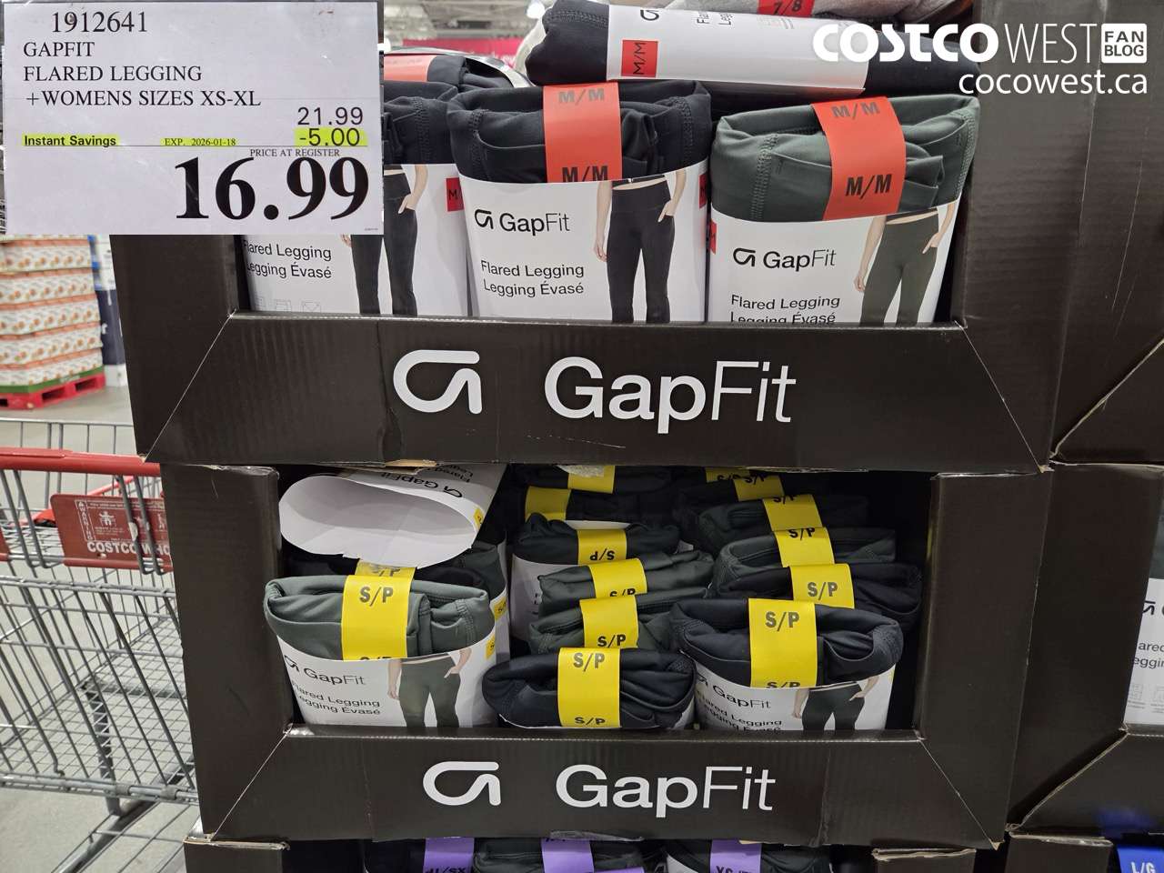 1912641 GAPFIT FLARED LEGGING WOMENS SIZES XS-XL ($5.00 INSTANT SAVINGS EXPIRES ON 2026-01-18) $16.99