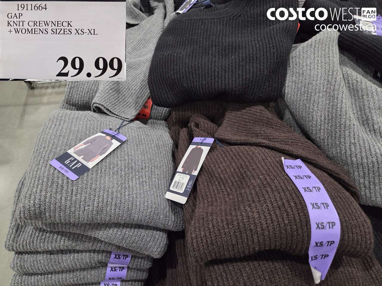 1911664 GAP KNIT CREWNECK WOMENS SIZES XS-XL $29.99