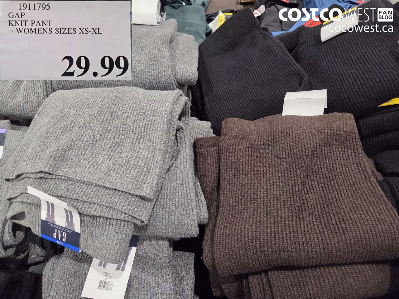 1911795 GAP KNIT PANT WOMENS SIZES XS-XL $29.99