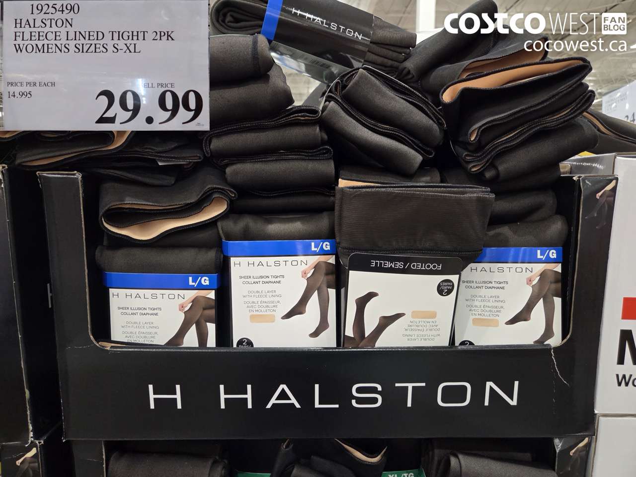 1925490 HALSTON FLEECE LINED TIGHT 2PK WOMENS SIZES S-XL $29.99