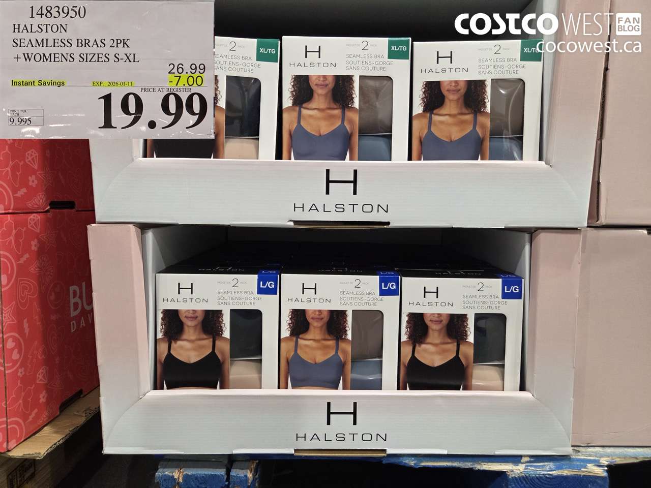 1483950 HALSTON SEAMLESS BRA 2PK LADIES SIZES S-XL ($7.00 INSTANT SAVINGS EXPIRES ON 2026-01-11) $19.99
