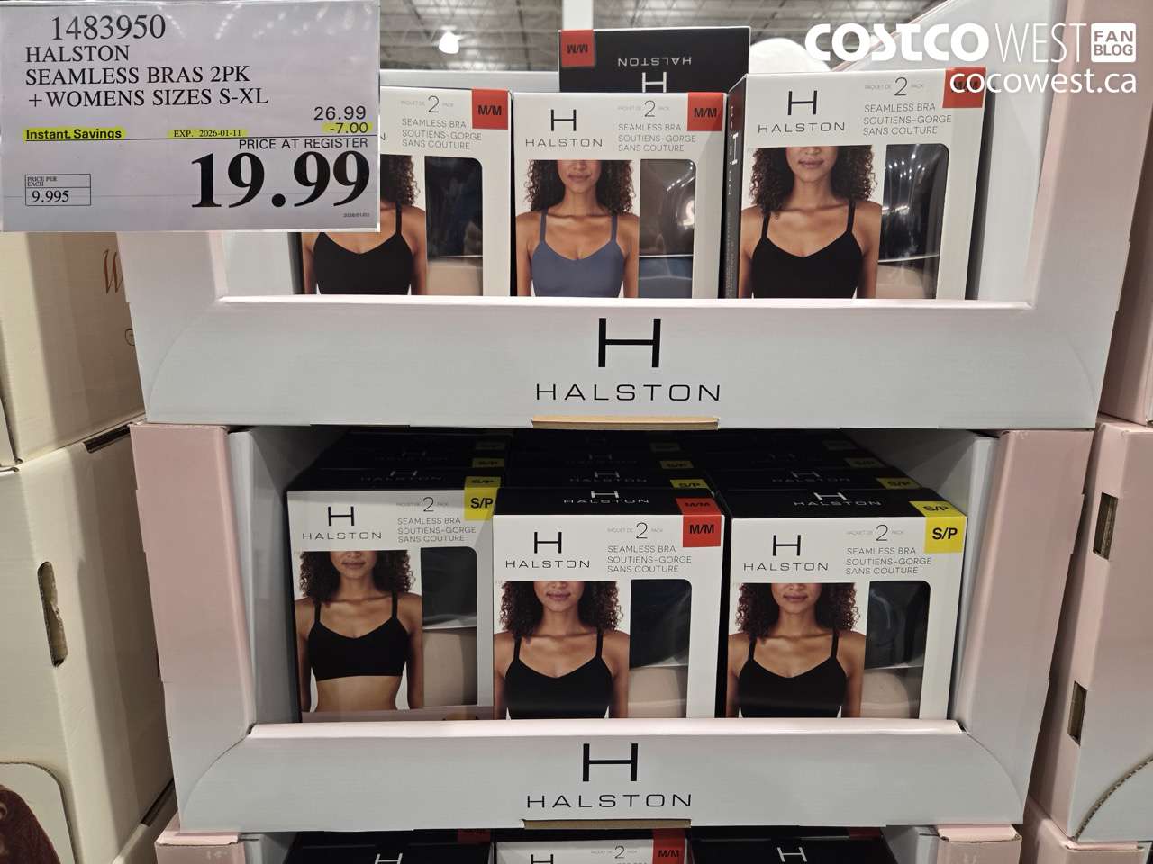 1483950 HALSTON SEAMLESS BRA 2PK LADIES SIZES S-XL ($7.00 INSTANT SAVINGS EXPIRES ON 2026-01-11) $19.99