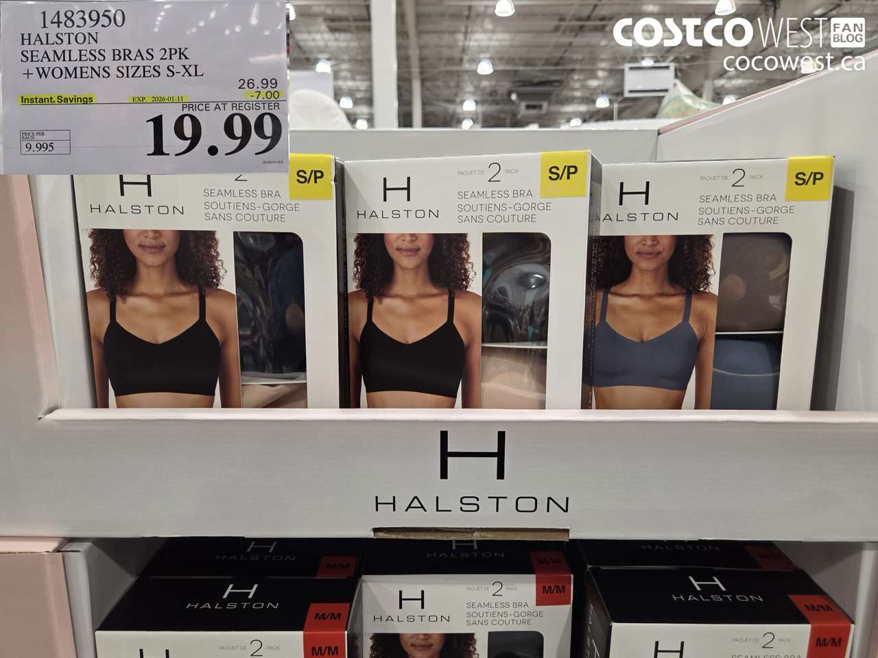 1483950 HALSTON SEAMLESS BRA 2PK LADIES SIZES S-XL ($7.00 INSTANT SAVINGS EXPIRES ON 2026-01-11) $19.99