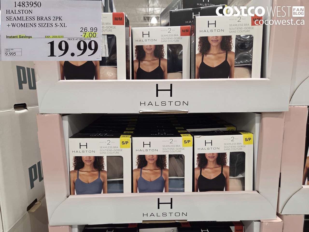 1483950 HALSTON SEAMLESS BRA 2PK LADIES SIZES S-XL ($7.00 INSTANT SAVINGS EXPIRES ON 2026-02-01) $19.99