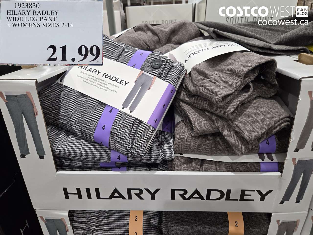 1923830 HILARY RADLEY WIDE LEG PANT WOMENS SIZES 2-14 $21.99