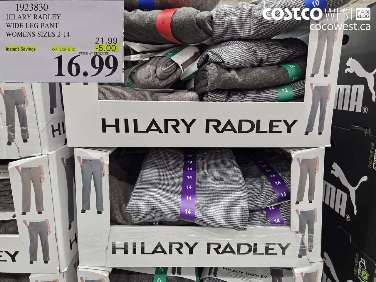 1923830 HILARY RADLEY WIDE LEG PANT WOMENS SIZES 2-14 ($5.00 INSTANT SAVINGS EXPIRES ON 2026-02-08) $16.99