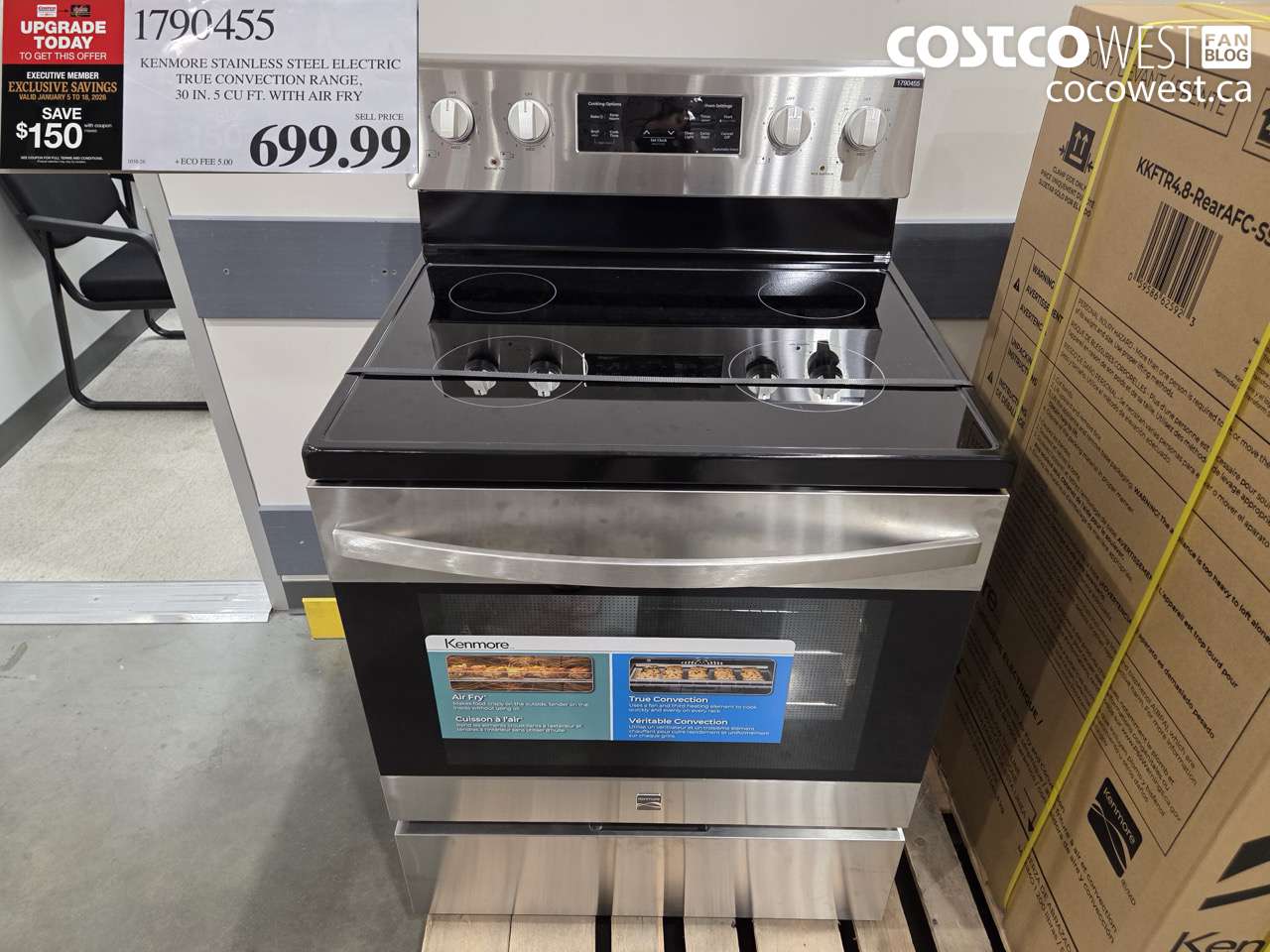 1790455 KENMORE 30IN RANGE 5.0 CUFT ($150.00 INSTANT SAVINGS EXPIRES ON 2026-01-18) $549.99