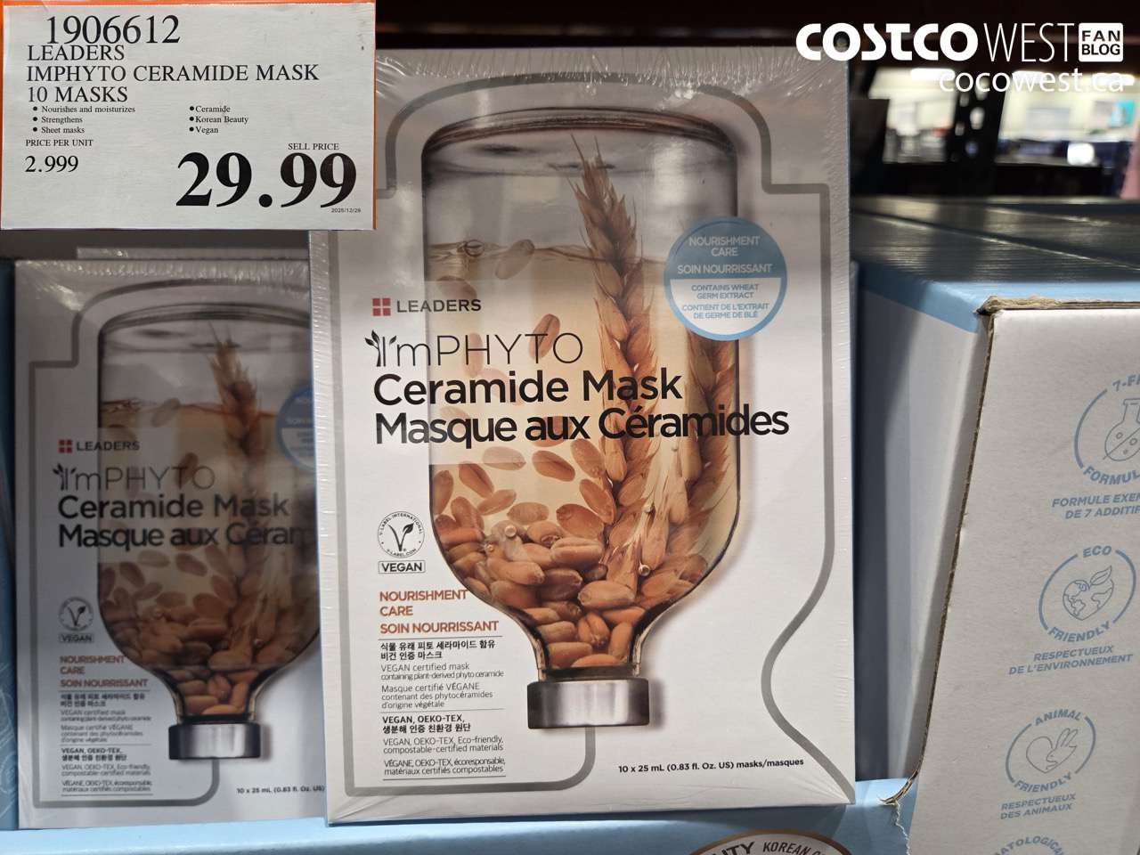 1906612 LEADERS IMPHYTO CERAMIDE MASK 10 MASKS $29.99