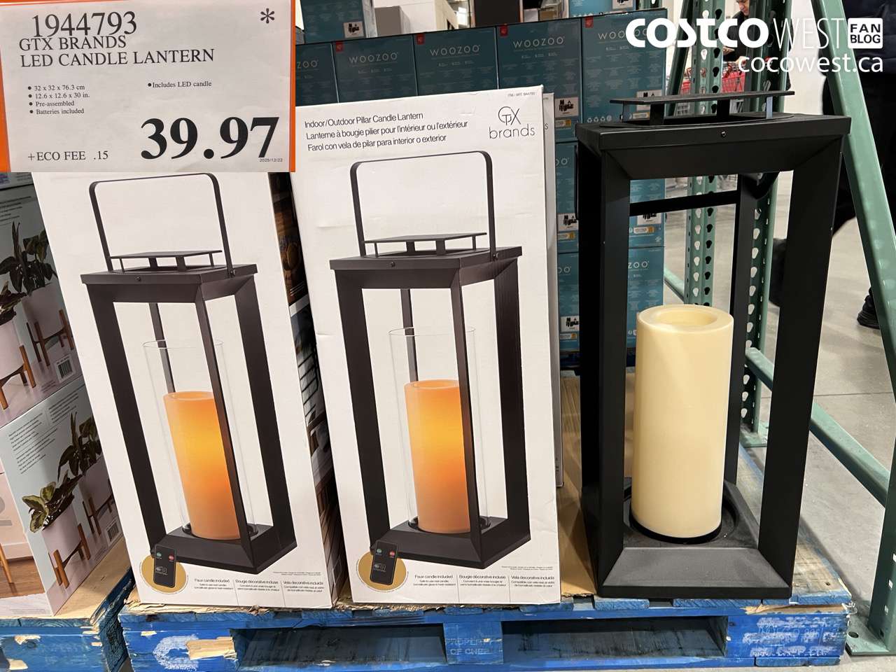 1944793 LED CANDLE LANTERN $39.97