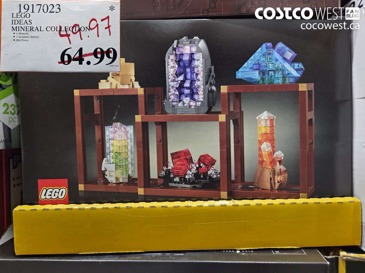 1917023 LEGO IDEAS MINERAL COLLECTION $49.97
