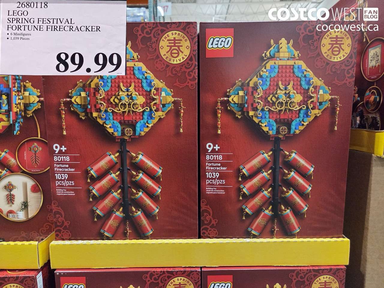 2680118 LEGO SPRING FESTIVAL FORTUNE FIRECRACKER $89.99