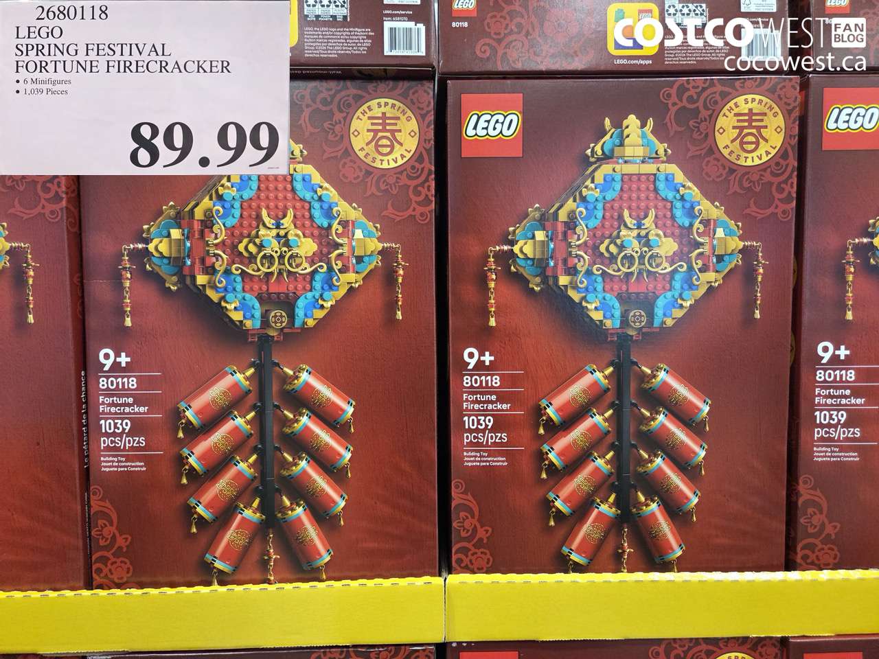 2680118 LEGO SPRING FESTIVAL FORTUNE FIRECRACKER $89.99