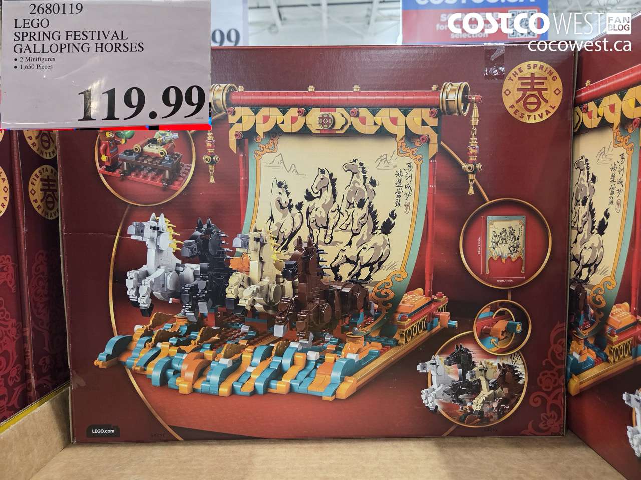 2680119 LEGO SPRING FESTIVAL GALLOPING HORSES $119.99