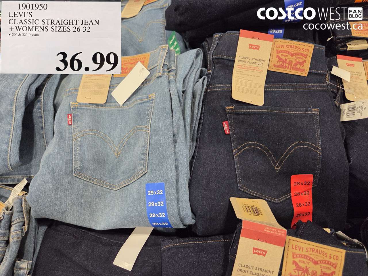 1901950 LEVI'S CLASSIC STRAIGHT JEAN WOMENS SIZES 26-32 $36.99