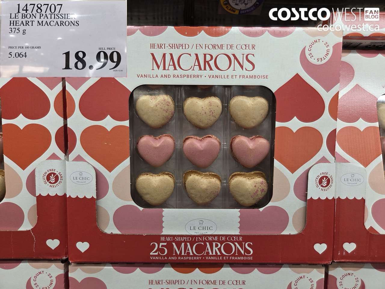 1478707 LE BON PATISSIER HEART MACARONS 375G $18.99