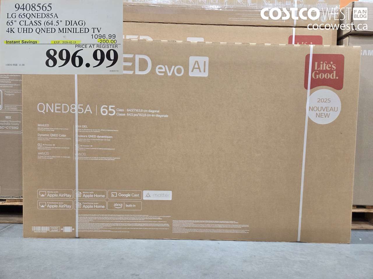 9408565 LG 65QNED85A 65