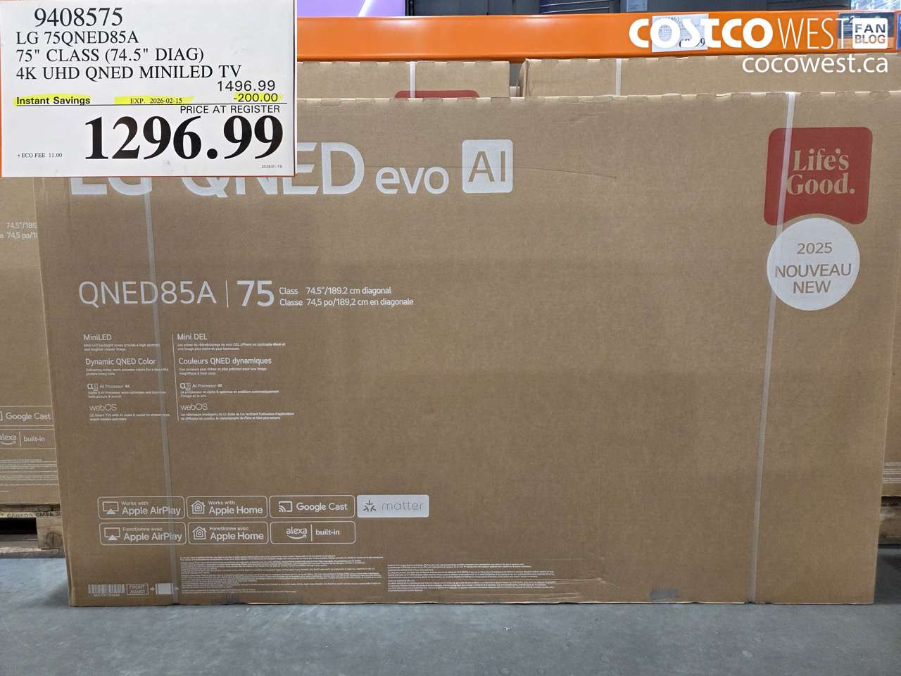 9408575 LG 75QNED85A 75