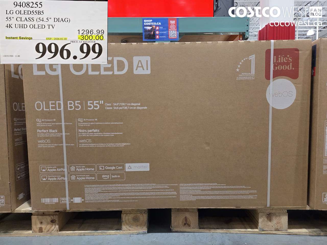 9408255 LG OLED55B5 55