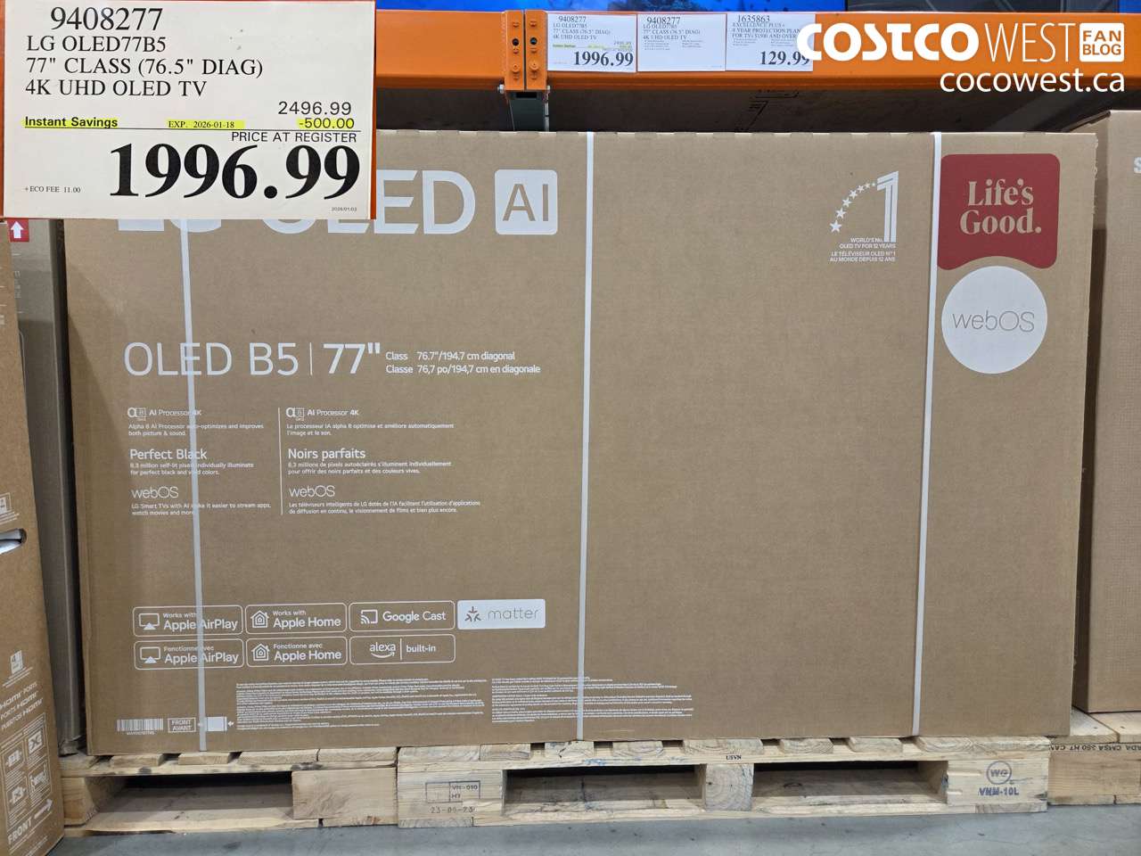 9408277 LG OLED77B5 77