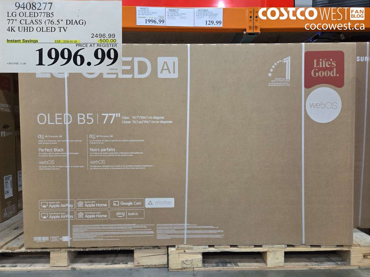 9408277 LG OLED77B5 77