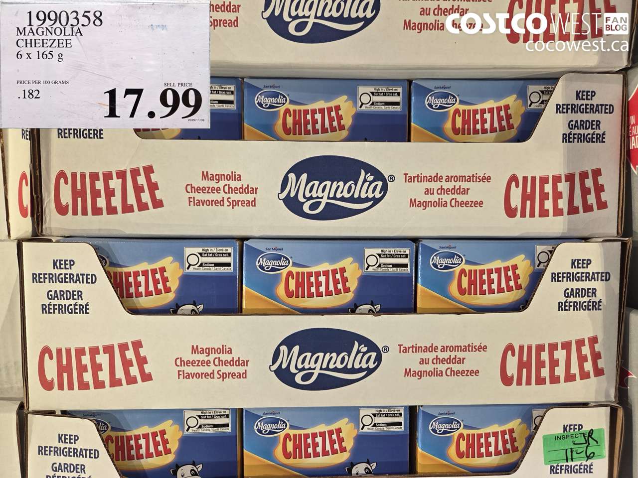 1990358 MAGNOLIA CHEEZEE 6 X 165G $17.99